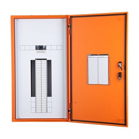 Nhp Concept Plus Panelboard 864mm Ip42 Dint 48 Way 250a Nc Chassis 160a Main Switch Orange