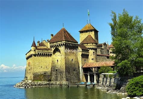 "Montreux, Chatelard Castle, Switzerland" by leksele | Redbubble