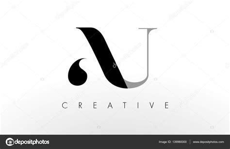 Un Diseño De Logotipo De Letra U Icono Creativo De Cartas Au Vector Gráfico Vectorial