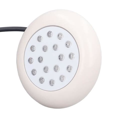 Lampe de piscine LED 10W 12V 18LED IP68 étanche RGB 1000LM TMISHION