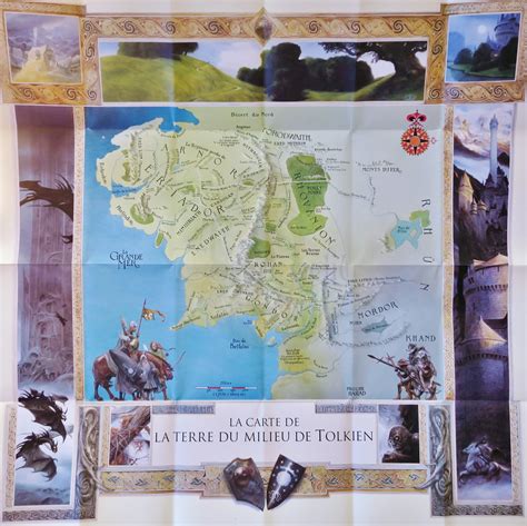 la carte de la terre du milieu les archives de tolkien