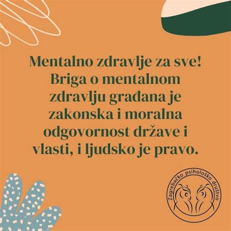 Za To Je Briga O Mentalnom Zdravlju Gra Ana Odgovornost Dr Ave A Ne