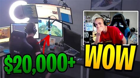 Drlupo Shows Off His Pc Setup Ft Ninja Reacting Fortnite