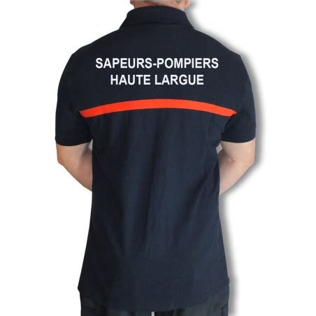 Polo MC Zip Personnalisé Men Fire La Boutique des Sapeurs Pompiers