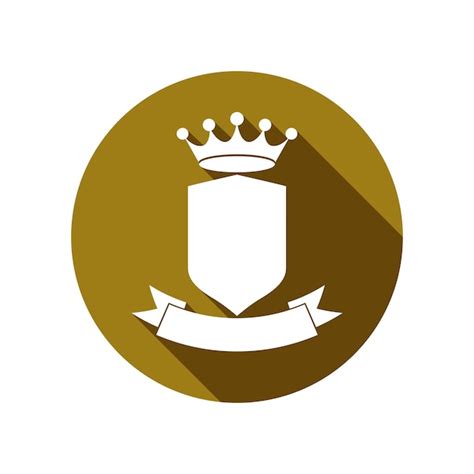 Premium Vector Royal Insignia Security Shield With A King Crown