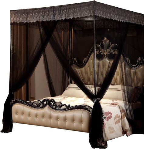 Amazon Nattey Corners Post Canopy Bed Curtain For Girls Adults