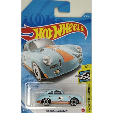 HOT WHEELS PORSCHE 356 OUTLAW GULF LACRADO Shopee Brasil