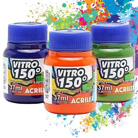 Tinta Para Vidro Permanente - Tinta para Vidro - Ateliê Arte Coisas