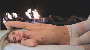 Lustful Blonde Teen Fingering Her Cooch Pleasing It XXX Dessert