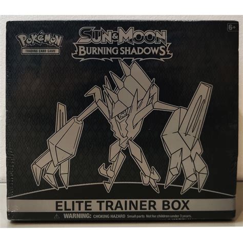 Pokemon Tcg Sun Moon Burning Shadows Elite Trainer Box Shopee Philippines