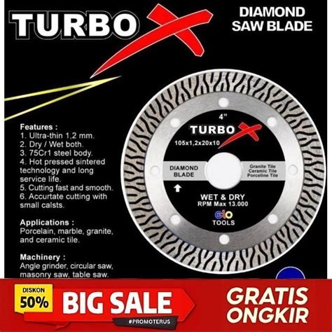 Jual Mata Gerinda Potong Keramik Granite Marmer Diamond TURBO X