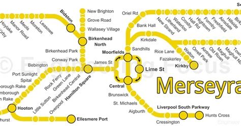 Merseyrail Map 2023