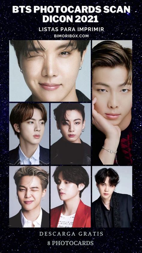 Bts Photocards Scan Dicon 2021 Listas Para Imprimir