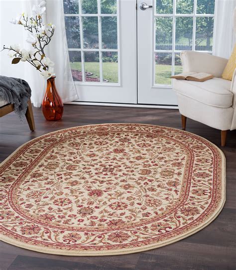 Bliss Rugs Veneta Traditional Indoor Oval Area Rug - Walmart.com ...