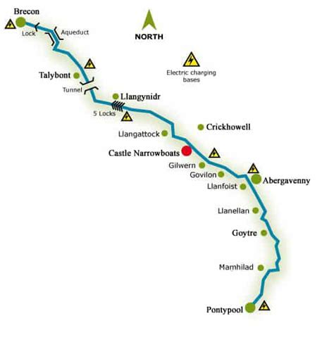 brecon monmouth canal map