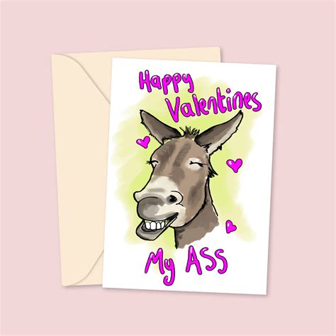 Happy Valentine S My Ass Valentine S Day Card Palpack
