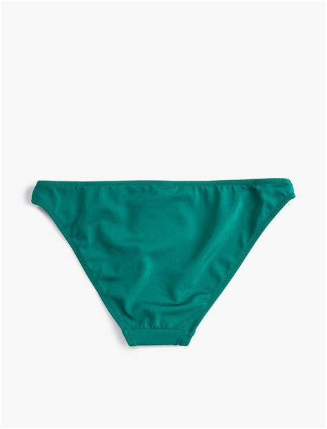 Yeşil Kadın Basic Bikini Altı Normal Bel 3SAK00130BM Koton
