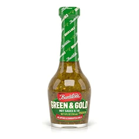 BUNSTERS GREEN AND GOLD HOT SAUCE Zone Fresh