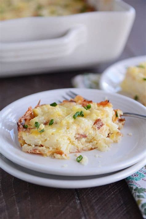 Cheesy Hash Brown Egg Breakfast Casserole Recipe | Mel's Kitchen Cafe