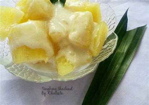 Resep Singkong Thailand Sweet Cassava Oleh Chalistaa Kitchen Cookpad