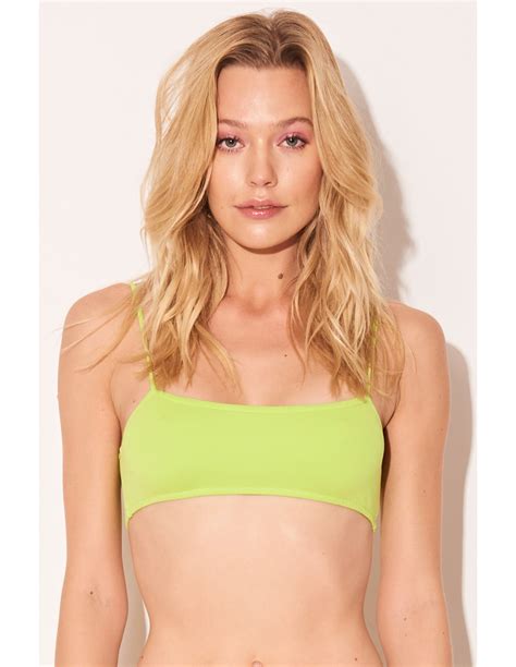 Neon Yellow Bra Bikini Top Top Neon Lime Brand Triya