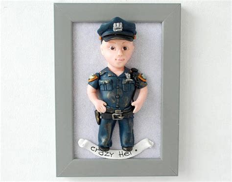 Female police officer gifts Custom 3D portrait Police graduation gifts ...