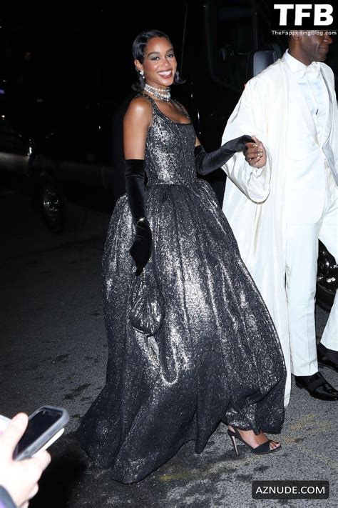 Laura Harrier Sexy Seen Flaunting Her Hot Tits At The Met Gala In New York City Aznude