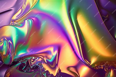 Holografico O Que É - Fundo líquido holográfico textura de cor holográfica com efeito de ...