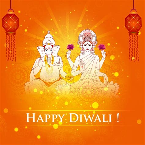 Diwali Lakshmi Ganesh Illustration Stock Illustrations – 704 Diwali ...