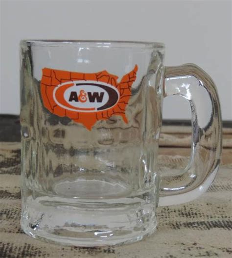 Vintage A And W Root Beer Us Map Mugs Logo Collector Mug Heavy Etsy