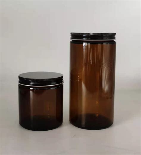 500ml 1000ml Empty Straight Sided Amber Glass Candle Jar With Lids China Candle Jar And Candle