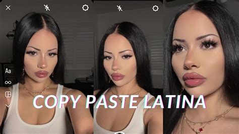 Copy Paste Latina Tiktok Makeup Tutorial YouTube