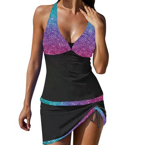 Yubnlvae Womens Swimsuits Womens Large Summer Bikini Resort Swimsuit V
