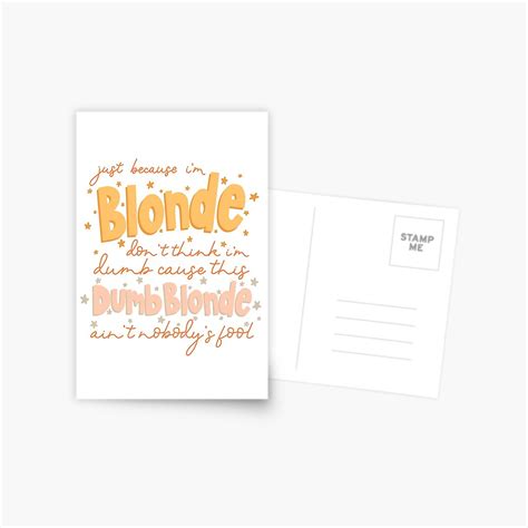 Dumb Blonde By Dolly Parton Sticker For Sale By Sophrizzo Redbubble