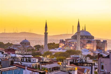 Beautiful View On Hagia Sophia In Istanbul In Turkey Stock Photo