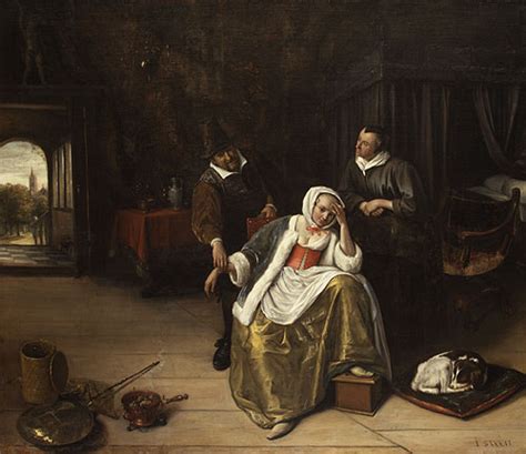 The Lovesick Maiden Ca 1660 Painting Jan Havicksz Steen Oil Paintings