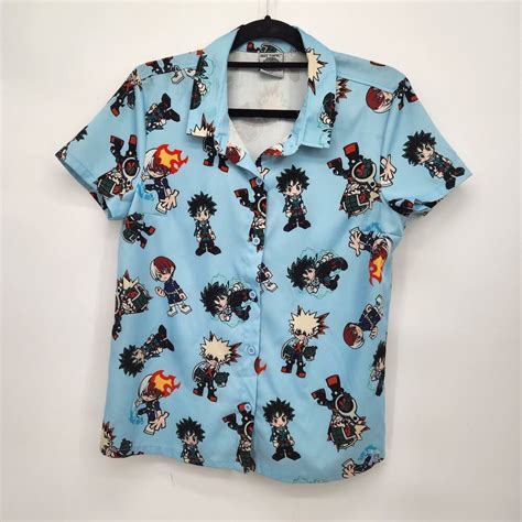 Hot Topic Blue My Hero Academia Chibi Heroes Woven Bu Gem