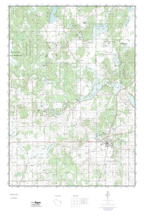 Mytopo Turtle Lake Wisconsin Usgs Quad Topo Map