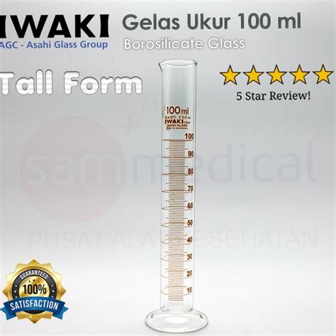 Jual Iwaki Pyrex Gelas Ukur Measuring Cylinder Gelas Takar Ml