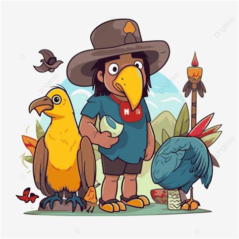 Ecuador Clipart Personaje De Dibujos Animados En La Selva Amaz Nica