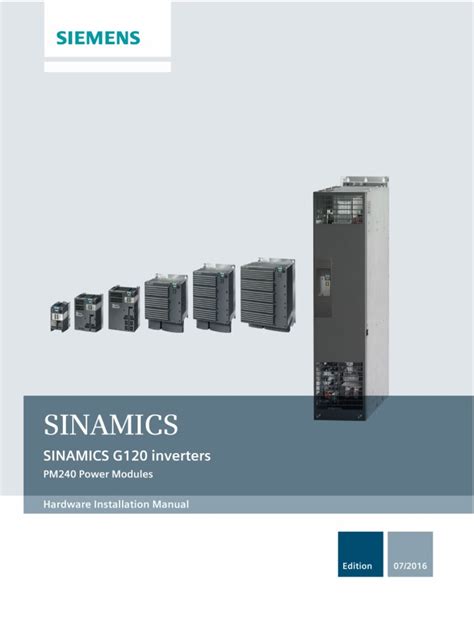 Manual Sinamics G120 | PDF | Electrostatic Discharge | Electromagnetism