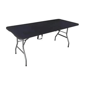 Mesa Dobrável Camping 180cm - Preta - NAUTIKA - Mesa de Parede