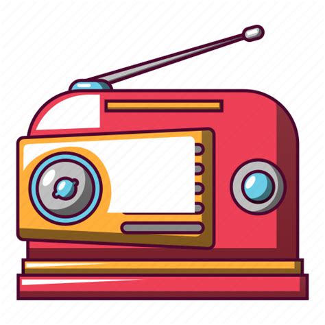 Cartoon Music Old Radio Red Retro Vintage Icon Download On Iconfinder