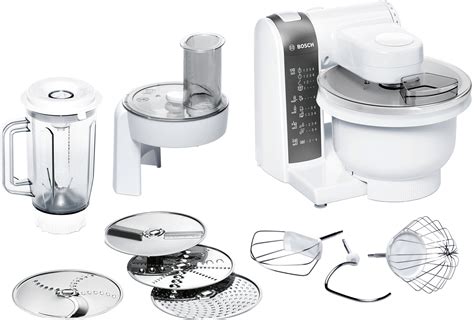 BOSCH MUM48020DE Küchenmaschine MUM4 600 W Weiss smoky grey-Silvertech GmbH