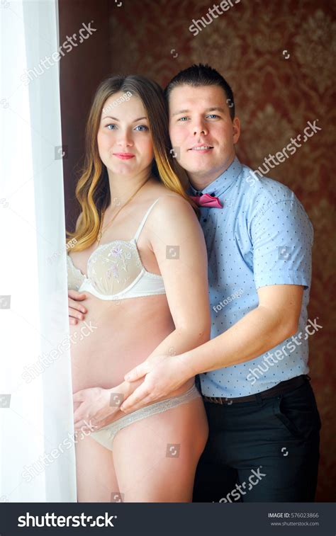 Husband Gently Embraces Naked Wife Together Stock Photo Shutterstock