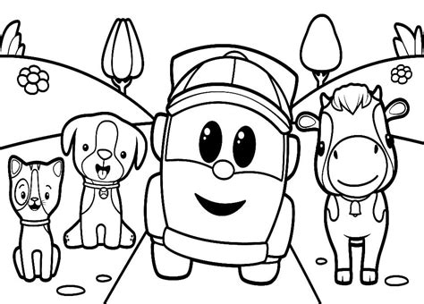 Desenho Para Colorir Leo O Caminhao - 8