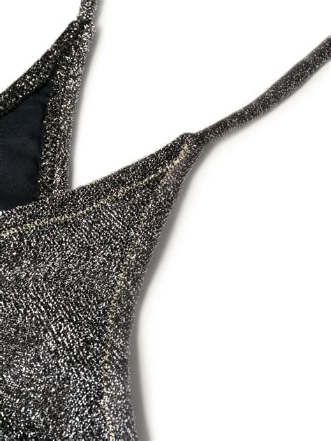 Reina Olga Miami Metallic Effect Bikini Set Farfetch