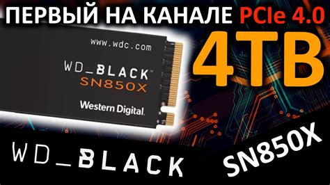 Первый на канале 4TB PCIe 4.0 - SSD WD_Black SN850X 4TB (WDS400T2X0E ...