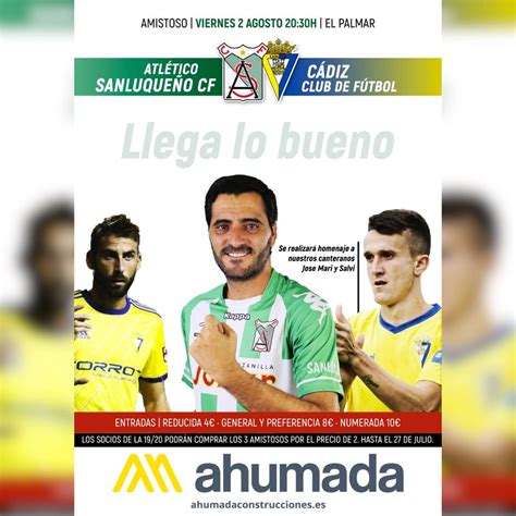 Atlético Sanluqueño on Twitter: "📣📣DÍA DE PARTIDO | Se acabó la espera