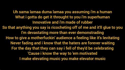 Eminem Rap God[fast Part Lyrics] Youtube